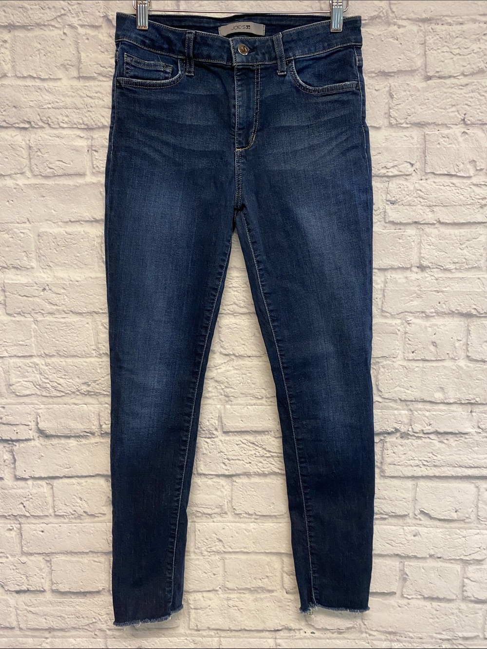 Joe's Jeans Dark Indigo Skinny Raw Hem Jeans Size 28